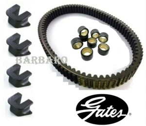 KIT CINGHIA ORIGINALE GATES RULLI 15 gr. CURSORI YAMAHA T-MAX 500 2006 2007 TMAX - Foto 1 di 1