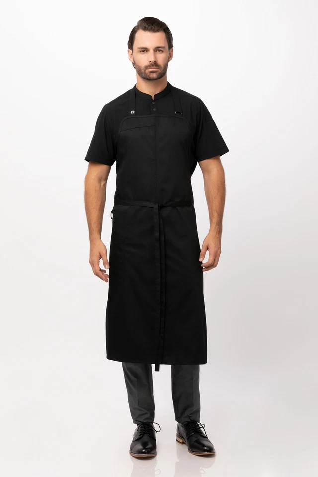 Chef Works Unisex Brio Chef's Bib Apron (ACN01) - Image 1 of 1