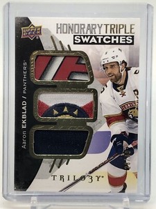2017-18 Trilogy Aaron Ekblad Stick Logo Patch 28/49!