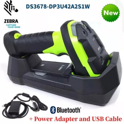 Zebra DS3678-DP3U42A2S1W Ultra-Rugged Cordless 2D Barcode Scanner w/Cable Cradle - Image 1 of 4