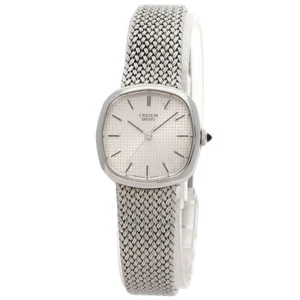 SEIKO CREDOR square face Watches 1421-5020 Stainless Steel/Stainless Steel L... - Picture 1 of 20