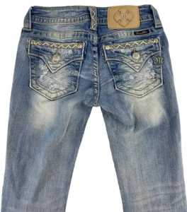 Jeans Miss Me firmati crop vita bassa impreziositi tasche effetto invecchiato donna 25 - Foto 1 di 7