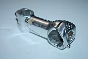 Silver Aluminum Alloy Stem 100mm 11/8" Threadless 6º Rise 31.8mm Hybrid Ships US - Picture 1 of 6