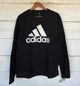Adidas Golf Sweatshirt Mens Size Large BK CVC Crew Neck Fleece Pullover New - Picture 1 of 3