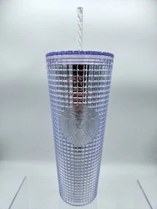 Starbucks Platinum Grid Disco Venti Tumbler 24Oz Cold Cup Holiday 2020 - Picture 1 of 7