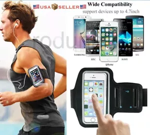 NEW BLACK Waterproof ArmBand Case Sports Running Exercise Phone Holder KEY SAFE - Picture 1 of 10