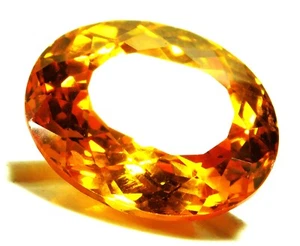 Natural Certified 109.70 Cts Yellow Zircon Oval Cut Loose Gemstone R658 - Picture 1 of 4