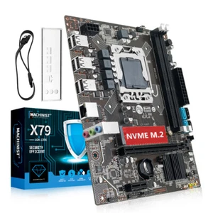 Placa madre de escritorio E5-V307 Intel X79 LGA1356 M.2 NVME compatible con CPU Xeon E5 - Imagen 1 de 12