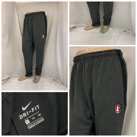 Stanford Cardinal Nike Dri-Fit Jogger Pants XXL Gray Poly 30” Inseam YGI R2-114 Cover