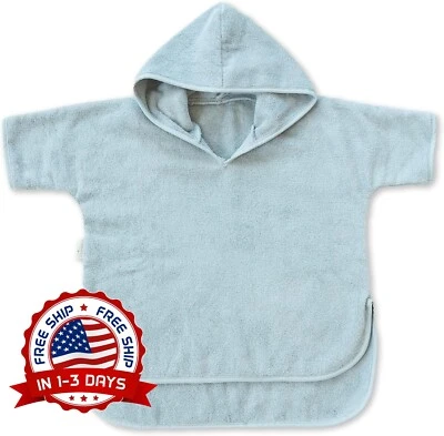 Toalla Con Capucha De Algodón Suave Y Terry Para Niños Para Baño Piscina NUEVO EE. UU. Foto 1 de 4