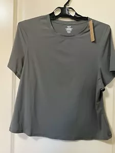 SKIMS Fits Everybody Kurzarm T-Shirt Gun Metal Größe 4X Neu mit Etikett - Bild 1 von 5