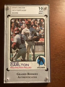 1973 Topps #300 Steve Carlton Graded Rookies Authenticated Gem Mint 10 - Picture 1 of 2