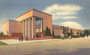 Landwirtschaft & Lebensmittelprodukte Gebäude Dallas Texas Centennial Expo 1936 Postkarte - Bild 1 von 2