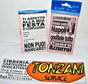 BLOCCHETTO 6 INVITI COMPLEANNO, SQUADRA DEL CUORE , NAPOLI ,GAZZETTA DELLO SPORT - Imagen 1 de 1