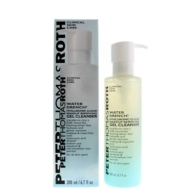 Gel limpiador removedor de maquillaje nube hialurónica empapado con agua PTR 6,7 oz/200 ml Foto 1 de 3