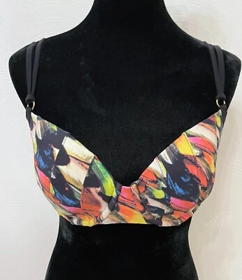 Sujetador con aros Aerin Rose Signature para mujer 32D/DD estampado geométrico multicolor  Foto 1 de 4