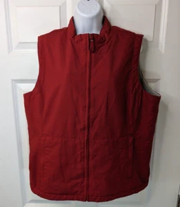 Old Navy, women's, fleece lined vest, red, size XL - Picture 1 of 5