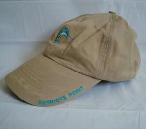 Patriots Point Links Charleston Harbor South Carolina Baseball Cap Marlin Khaki - Picture 1 of 7