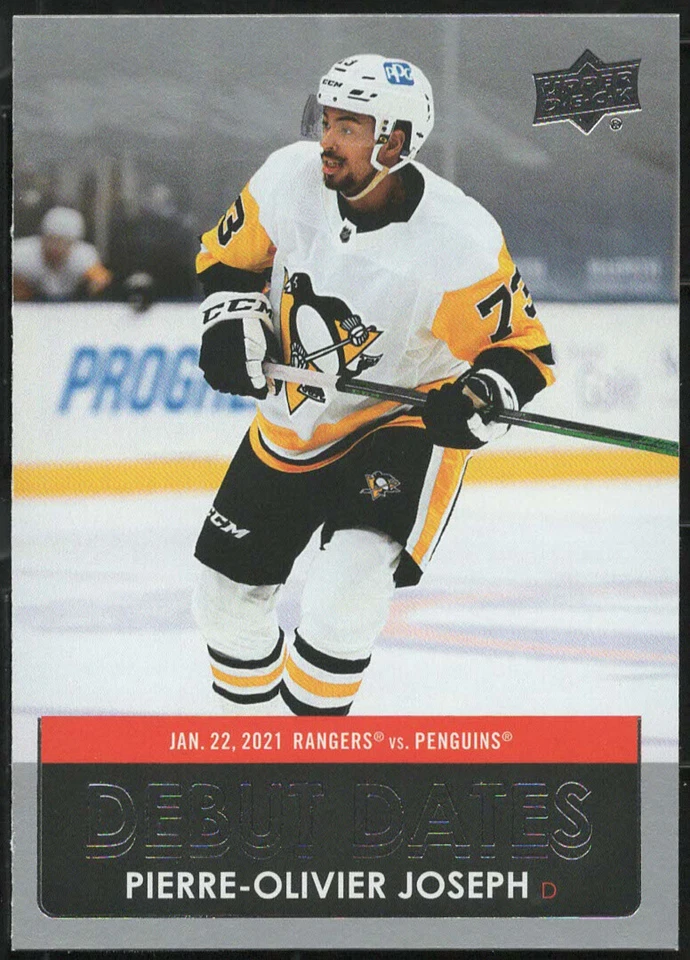 2021/22 Upper Deck Series 1 PIERRE-OLIVIER JOSEPH "DEBUT DATES" Insert #DD-10 - Image 1 of 1