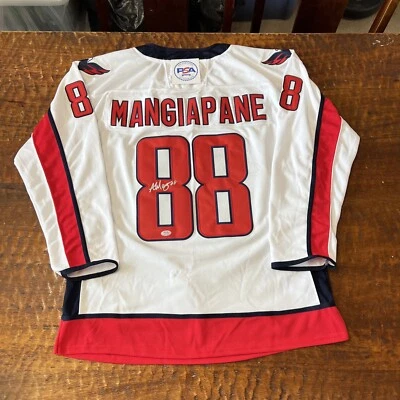 Andrew Mangiapane Signed Washington Capitals Jersey PSA DNA Autographed - Image 1 of 4