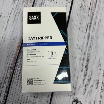 Calzoncillo boxer Saxx Daytripper ajuste relajado XL negro escudo al atardecer Foto 1 de 4