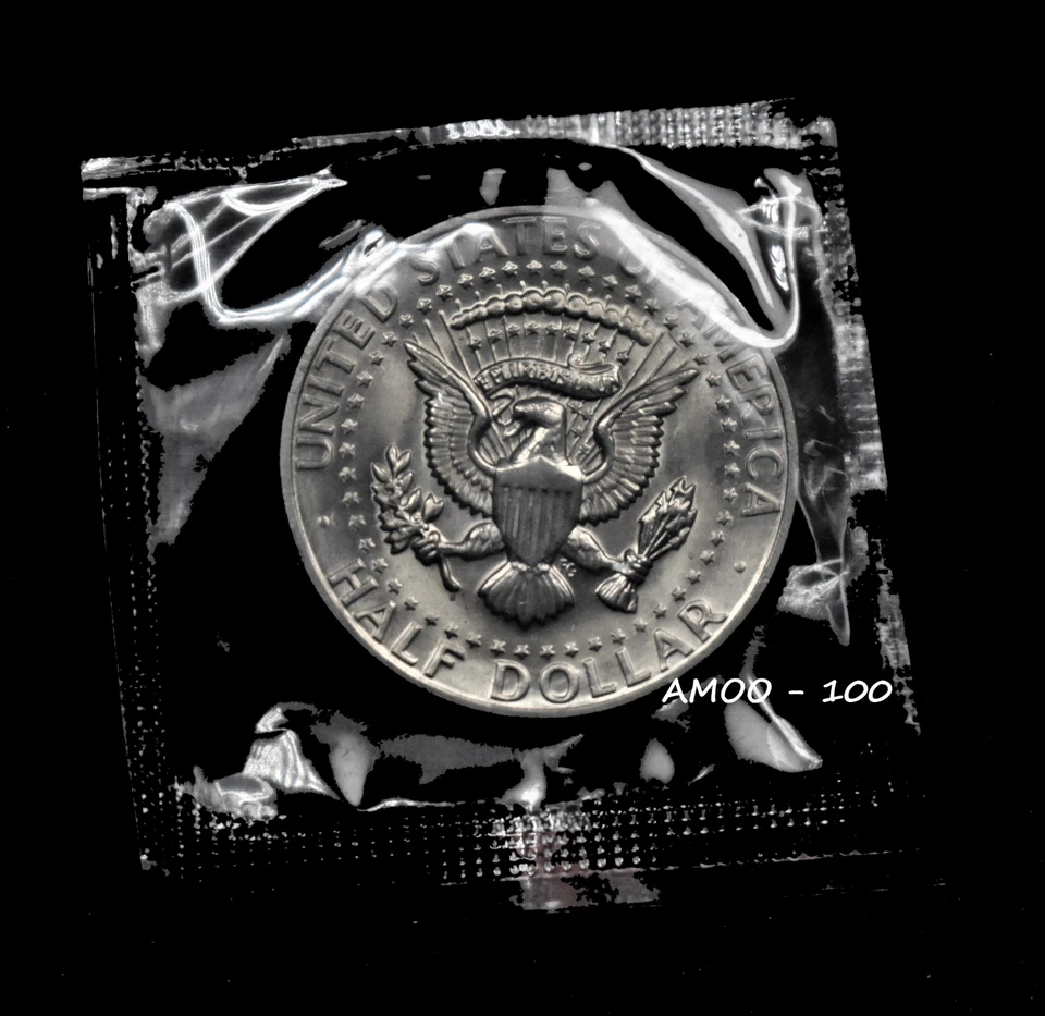 1989 Uncirculated, B.U. Kennedy Half Dollar in the Original U.S. Mint Cello - Image 1 of 1