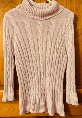 Studio Works Womens Knit Sweater Petites PL Pink Sparkly - Image 1 of 4