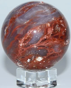 AAA Ágata Roja Brasileña Esfera / 2.09" (53.08 mm) / 7.10 oz (201.28 gr) 3523 - Imagen 1 de 15