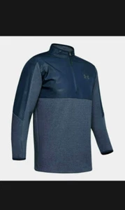 Under Armour ColdGear Infrared 1/2 Zip Fleece Pullover Blue Jacket SMALL 1345315 - Picture 1 of 3