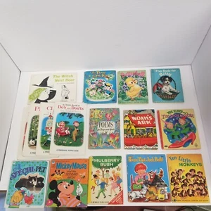 Vintage Children's Book Lot of 16, Mickey, Fairy Tales, Animals, All Different - Picture 1 of 8