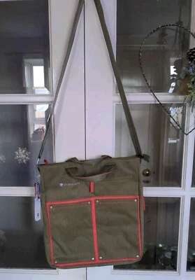 Sherpani Women's  Laptop  Tote Crossbody Expandable Messenger Bag Green Olive - Image 1 of 4