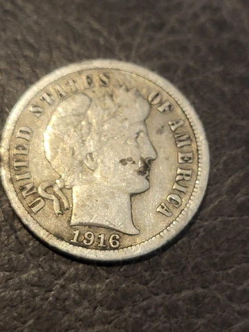1916 S Barber Dime  Q3004 Cover