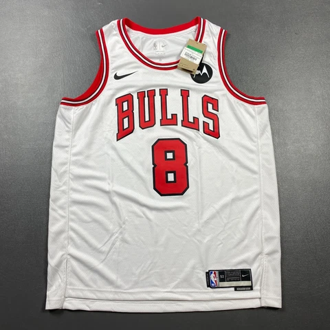 100% Authentic Zach Lavine Nike Bulls Association Swingman Jersey Size 52 XL Cover