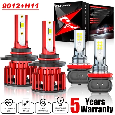 Combo de 4 faros LED blancos + bombilla antiniebla 6000 k para Hyundai Tucson 2014 2015 Foto 1 de 4