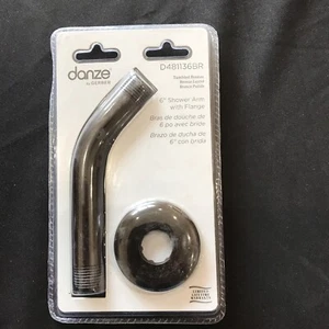 Danze 6” Shower Arm With Flange Bronze D481136BR - Picture 1 of 5