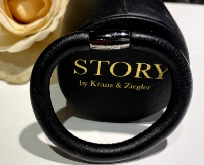 Story by Kranz & Ziegler Leder Armband Lammnappa Schwarz 18 cm 1004891 - Bild 1 von 2