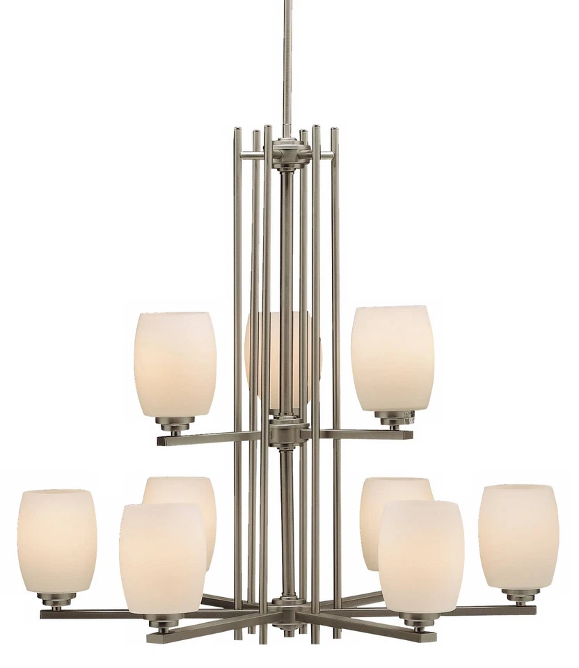 Candelabro Sabina níquel escovado 30"W 9 luzes por Kichler - Imagem 1 de 1