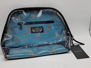 Pistil Hood River Oregon Brand Clear Travel Pouch Blue - Picture 1 of 5