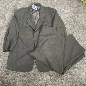 Traje Yves Saint Laurent Para Hombre 48L Verde Pantalones 40x22 Lana De Colección Canadá Plisado Usado en Excelente Condición - Imagen 1 de 20