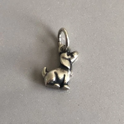 James Avery Pint-Sized Puppy Dog Sterling Silver Charm Cute Retired AVERY 925 - Image 1 of 4
