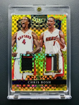 2014-15 Panini Select Chris Bosh City to City GU GOLD Prizm Patch 04/10=1/1 JSY# - Image 1 of 2