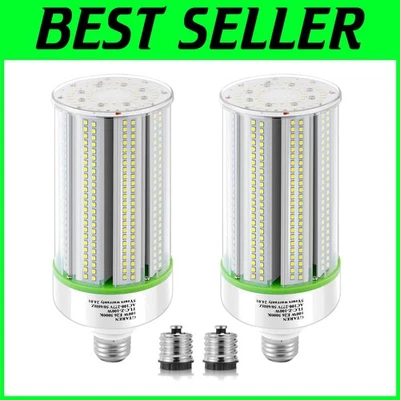 Versatile 80W LED Corn Bulbs - Indoor/Outdoor Lighting, E39/E26 Adapter Included - Image 1 of 4