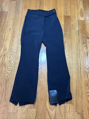 Pantalón de esquí Obermeyer negro para mujer talla 2 con cremallera plateada Foto 1 de 4