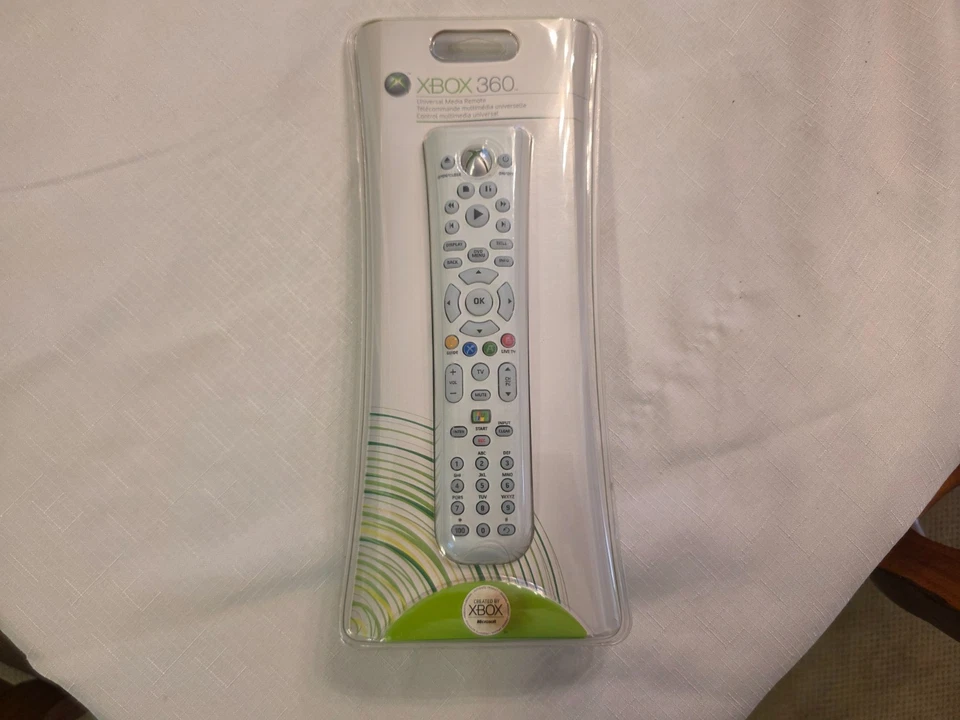 Xbox 360 Live Universal Media Remote Control Brand New - Factory Sealed White - Image 1 of 3
