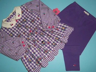 Gymboree VTG girls "SCHOOL DAYS" MEDIUM...2 PC SET...RAINBOW TAG...FALL 1995 - Image 1 of 4