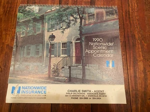 1990 Nationwide Insurance Wall Calendar Charlie Smith Starkville, Mississippi - Picture 1 of 4