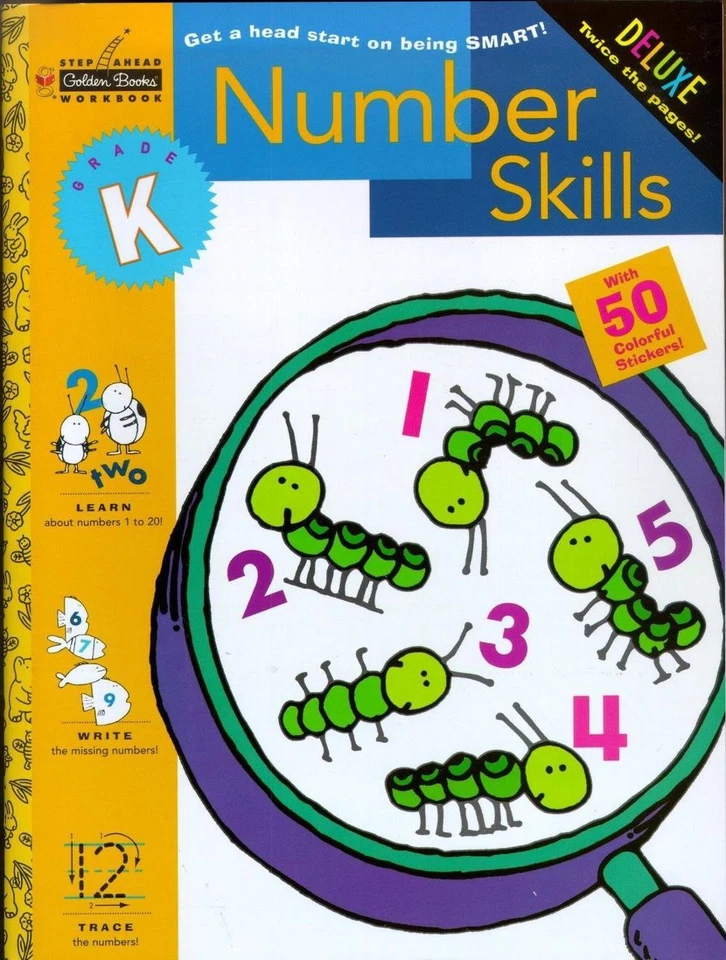 Number Skills (Kindergarten) by Golden Books (English) Paperback Book - Image 1 of 1