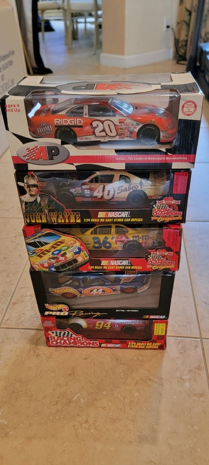  NASCAR 1/24 Die Cast Cars Lot Of 5 In Boxes - Image 1 of 1