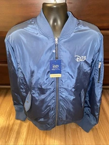 NWT Destination D23 Disney Reversible Bomber Jacket Gold Member Exclusive XL - Picture 1 of 8