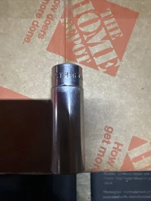 SNAP-ON TOOLS 1/4" DRIVE 1/2" DEEP 6 POINT SOCKET - MADE IN USA - SAE - STM16 - Image 1 of 4